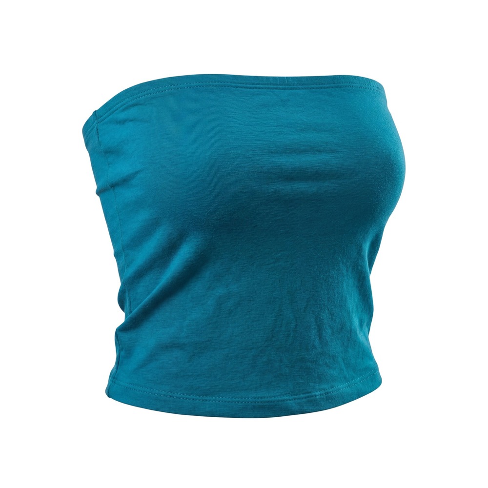 Old Navy Tube‎ Top Women XS Petite Teal Blue Excellent Strapless Cropped Stretch